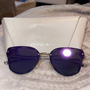 Michael kors women’s sunglasses purple tint reflective luxury